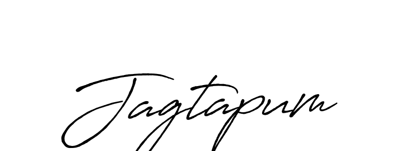 Make a beautiful signature design for name Jagtapum. With this signature (Antro_Vectra_Bolder) style, you can create a handwritten signature for free. Jagtapum signature style 7 images and pictures png