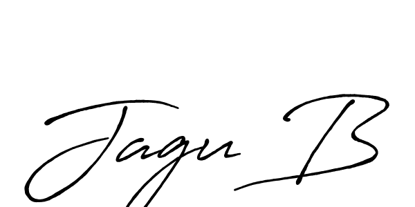 Make a beautiful signature design for name Jagu B. With this signature (Antro_Vectra_Bolder) style, you can create a handwritten signature for free. Jagu B signature style 7 images and pictures png