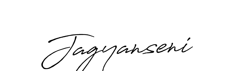 Create a beautiful signature design for name Jagyanseni. With this signature (Antro_Vectra_Bolder) fonts, you can make a handwritten signature for free. Jagyanseni signature style 7 images and pictures png