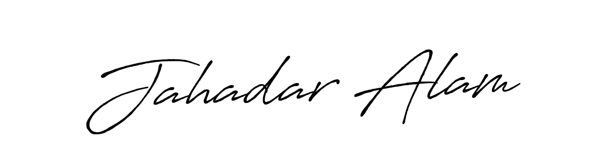 Also You can easily find your signature by using the search form. We will create Jahadar Alam name handwritten signature images for you free of cost using Antro_Vectra_Bolder sign style. Jahadar Alam signature style 7 images and pictures png