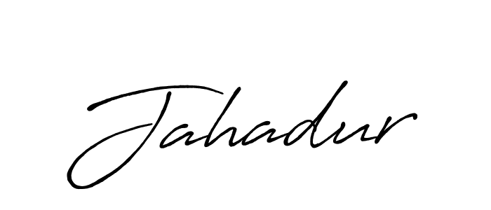 The best way (Antro_Vectra_Bolder) to make a short signature is to pick only two or three words in your name. The name Jahadur include a total of six letters. For converting this name. Jahadur signature style 7 images and pictures png