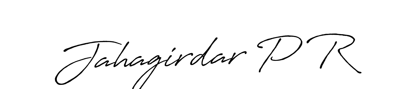 Make a beautiful signature design for name Jahagirdar P R. With this signature (Antro_Vectra_Bolder) style, you can create a handwritten signature for free. Jahagirdar P R signature style 7 images and pictures png