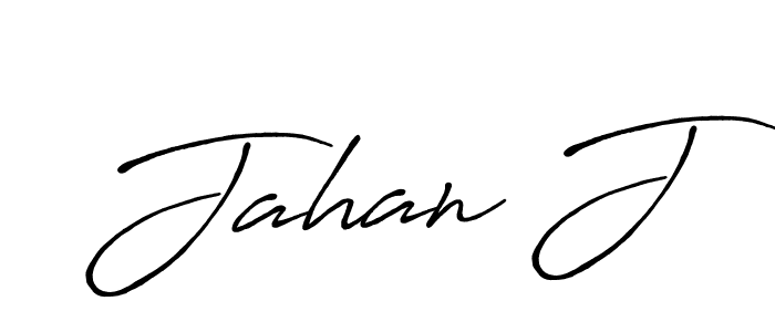Use a signature maker to create a handwritten signature online. With this signature software, you can design (Antro_Vectra_Bolder) your own signature for name Jahan J. Jahan J signature style 7 images and pictures png