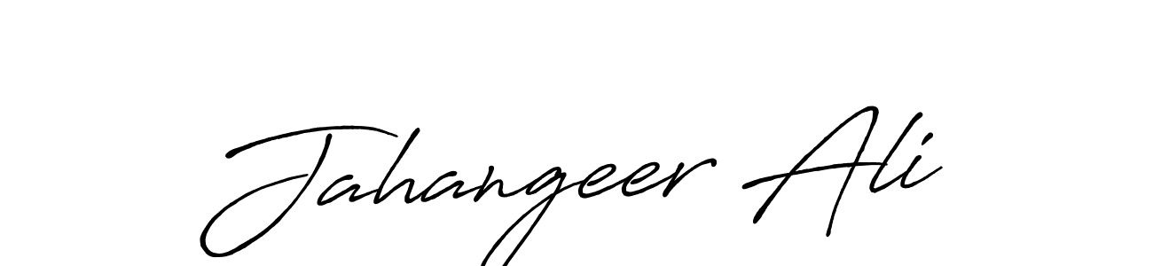 Create a beautiful signature design for name Jahangeer Ali. With this signature (Antro_Vectra_Bolder) fonts, you can make a handwritten signature for free. Jahangeer Ali signature style 7 images and pictures png