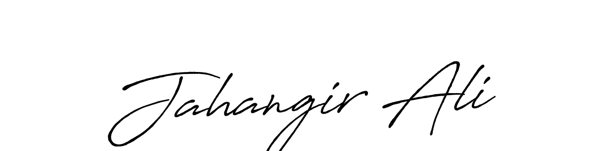 Make a beautiful signature design for name Jahangir Ali. With this signature (Antro_Vectra_Bolder) style, you can create a handwritten signature for free. Jahangir Ali signature style 7 images and pictures png