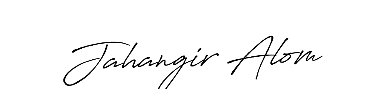 How to make Jahangir Alom name signature. Use Antro_Vectra_Bolder style for creating short signs online. This is the latest handwritten sign. Jahangir Alom signature style 7 images and pictures png
