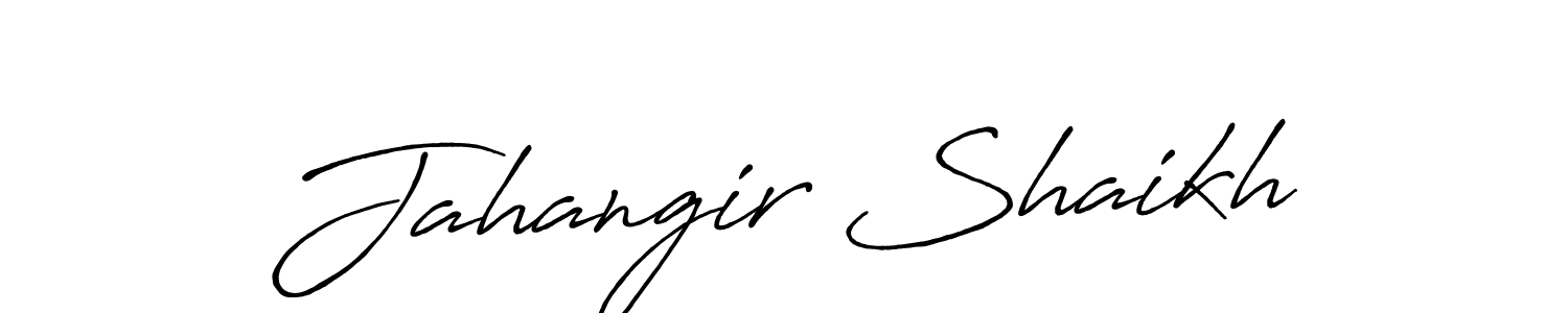 Also we have Jahangir Shaikh name is the best signature style. Create professional handwritten signature collection using Antro_Vectra_Bolder autograph style. Jahangir Shaikh signature style 7 images and pictures png