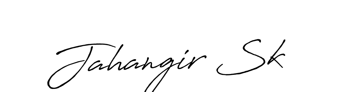 Use a signature maker to create a handwritten signature online. With this signature software, you can design (Antro_Vectra_Bolder) your own signature for name Jahangir Sk. Jahangir Sk signature style 7 images and pictures png