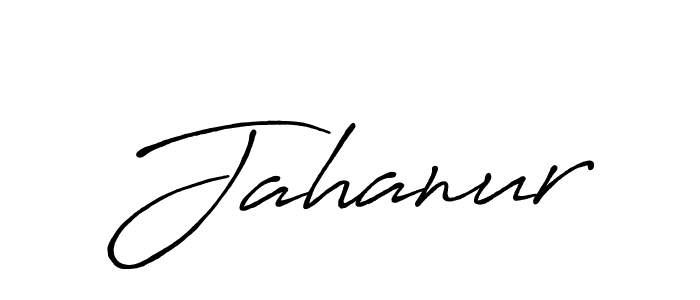 How to make Jahanur name signature. Use Antro_Vectra_Bolder style for creating short signs online. This is the latest handwritten sign. Jahanur signature style 7 images and pictures png