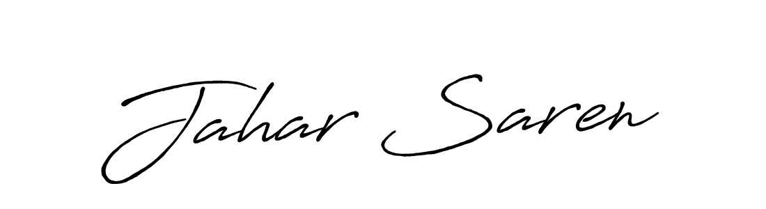 Once you've used our free online signature maker to create your best signature Antro_Vectra_Bolder style, it's time to enjoy all of the benefits that Jahar Saren name signing documents. Jahar Saren signature style 7 images and pictures png