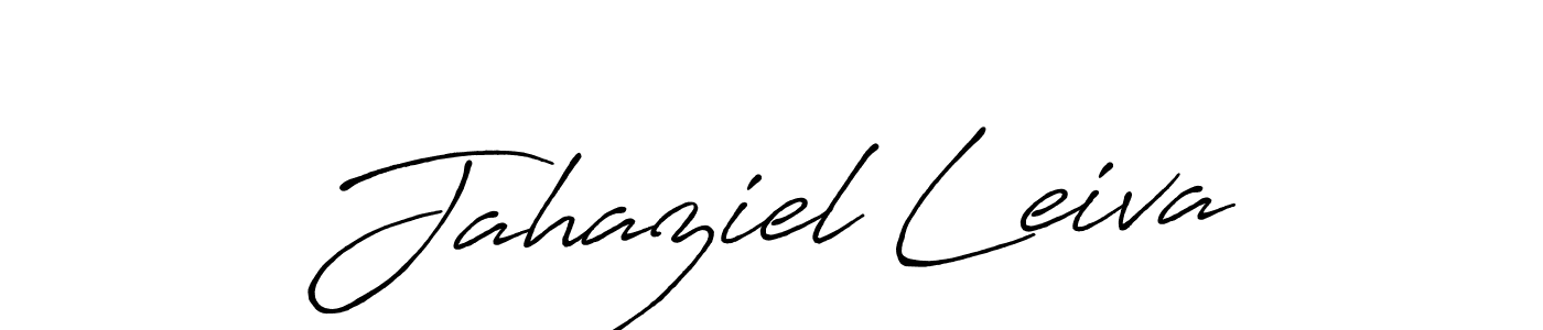Design your own signature with our free online signature maker. With this signature software, you can create a handwritten (Antro_Vectra_Bolder) signature for name Jahaziel Leiva. Jahaziel Leiva signature style 7 images and pictures png