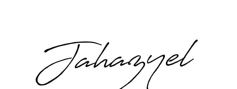 Use a signature maker to create a handwritten signature online. With this signature software, you can design (Antro_Vectra_Bolder) your own signature for name Jahazyel. Jahazyel signature style 7 images and pictures png