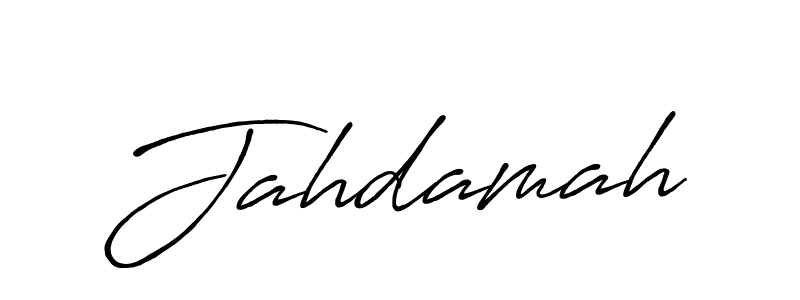 Create a beautiful signature design for name Jahdamah. With this signature (Antro_Vectra_Bolder) fonts, you can make a handwritten signature for free. Jahdamah signature style 7 images and pictures png