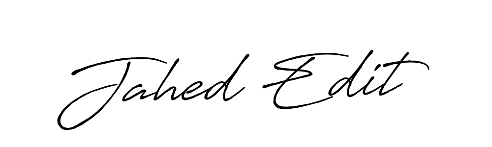 Once you've used our free online signature maker to create your best signature Antro_Vectra_Bolder style, it's time to enjoy all of the benefits that Jahed Edit name signing documents. Jahed Edit signature style 7 images and pictures png