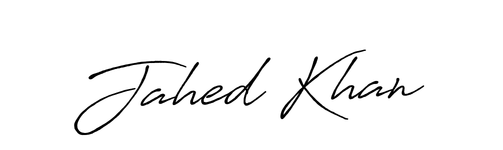 How to make Jahed Khan signature? Antro_Vectra_Bolder is a professional autograph style. Create handwritten signature for Jahed Khan name. Jahed Khan signature style 7 images and pictures png