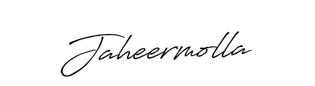 Create a beautiful signature design for name Jaheermolla. With this signature (Antro_Vectra_Bolder) fonts, you can make a handwritten signature for free. Jaheermolla signature style 7 images and pictures png