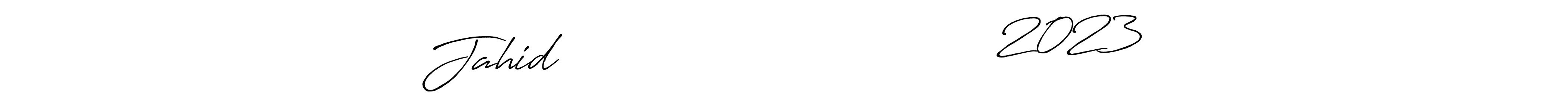 How to make Jahid                                 2023 name signature. Use Antro_Vectra_Bolder style for creating short signs online. This is the latest handwritten sign. Jahid                                 2023 signature style 7 images and pictures png