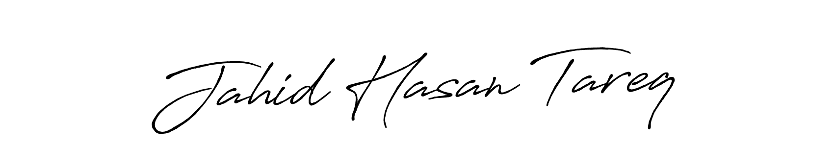 Use a signature maker to create a handwritten signature online. With this signature software, you can design (Antro_Vectra_Bolder) your own signature for name Jahid Hasan Tareq. Jahid Hasan Tareq signature style 7 images and pictures png