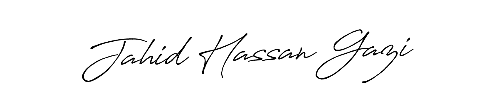 Jahid Hassan Gazi stylish signature style. Best Handwritten Sign (Antro_Vectra_Bolder) for my name. Handwritten Signature Collection Ideas for my name Jahid Hassan Gazi. Jahid Hassan Gazi signature style 7 images and pictures png