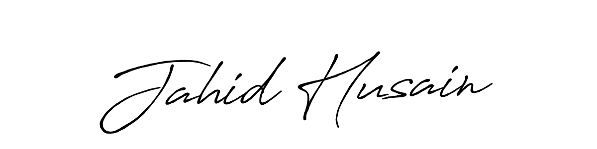 Design your own signature with our free online signature maker. With this signature software, you can create a handwritten (Antro_Vectra_Bolder) signature for name Jahid Husain. Jahid Husain signature style 7 images and pictures png