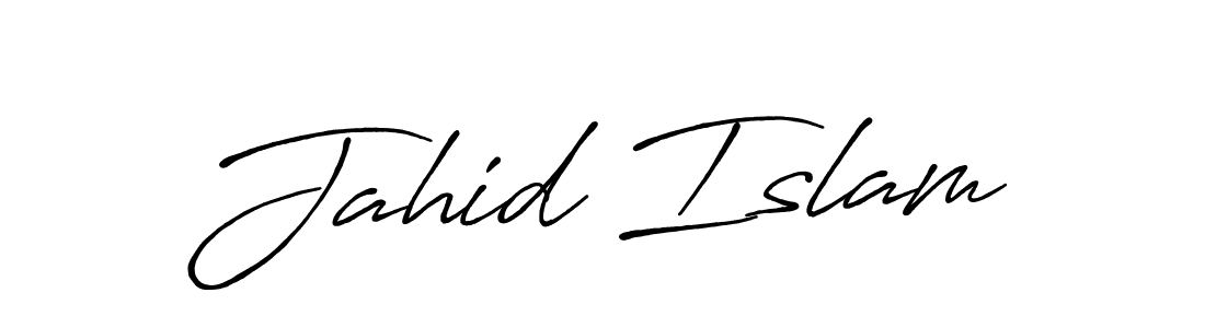 Jahid Islam stylish signature style. Best Handwritten Sign (Antro_Vectra_Bolder) for my name. Handwritten Signature Collection Ideas for my name Jahid Islam. Jahid Islam signature style 7 images and pictures png