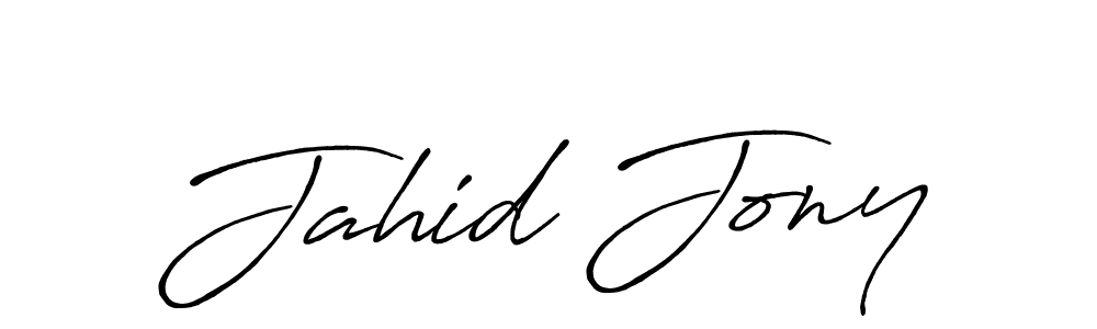 Jahid Jony stylish signature style. Best Handwritten Sign (Antro_Vectra_Bolder) for my name. Handwritten Signature Collection Ideas for my name Jahid Jony. Jahid Jony signature style 7 images and pictures png