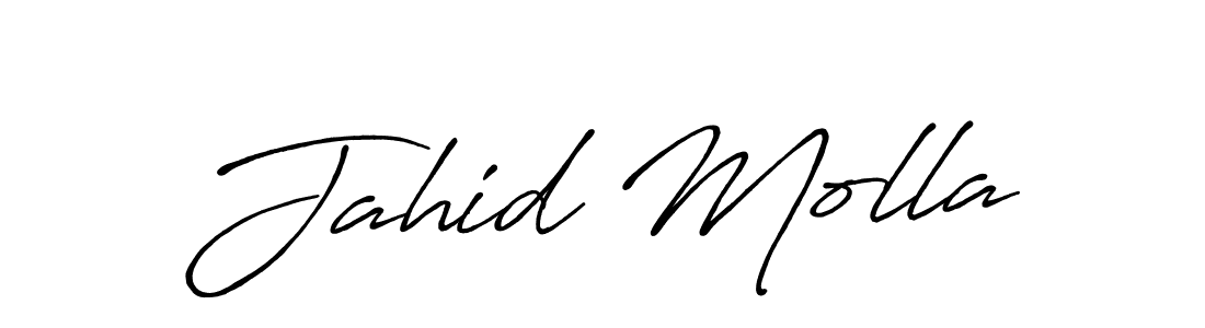 Also we have Jahid Molla name is the best signature style. Create professional handwritten signature collection using Antro_Vectra_Bolder autograph style. Jahid Molla signature style 7 images and pictures png