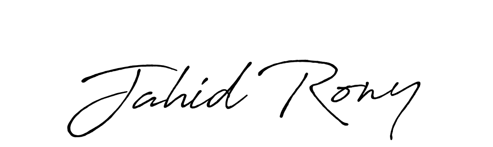 Use a signature maker to create a handwritten signature online. With this signature software, you can design (Antro_Vectra_Bolder) your own signature for name Jahid Rony. Jahid Rony signature style 7 images and pictures png
