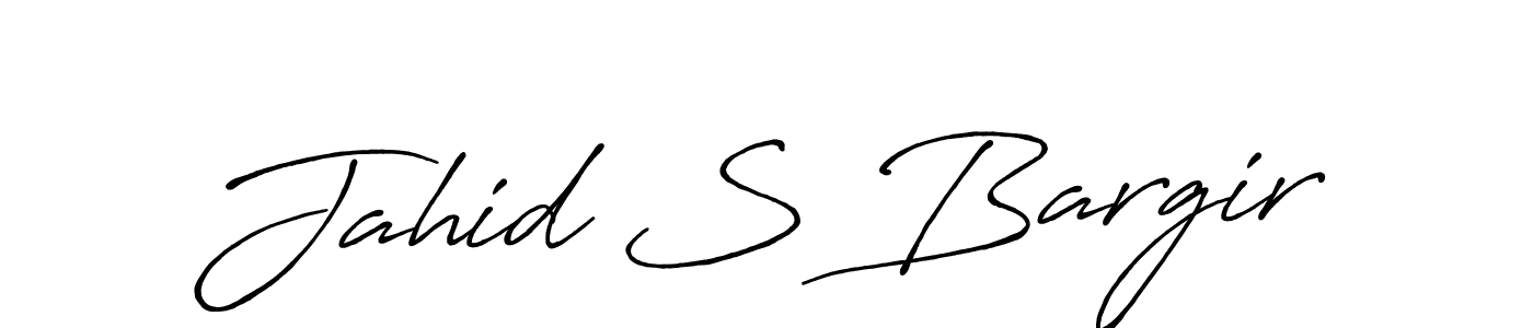 Also You can easily find your signature by using the search form. We will create Jahid S Bargir name handwritten signature images for you free of cost using Antro_Vectra_Bolder sign style. Jahid S Bargir signature style 7 images and pictures png