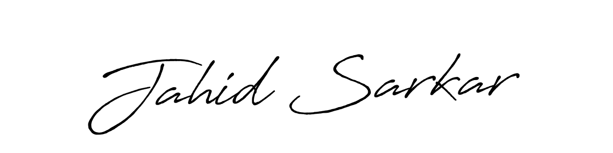 Design your own signature with our free online signature maker. With this signature software, you can create a handwritten (Antro_Vectra_Bolder) signature for name Jahid Sarkar. Jahid Sarkar signature style 7 images and pictures png