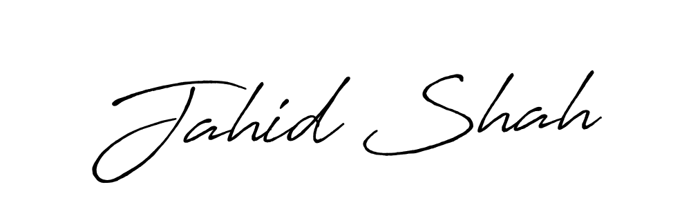 Use a signature maker to create a handwritten signature online. With this signature software, you can design (Antro_Vectra_Bolder) your own signature for name Jahid Shah. Jahid Shah signature style 7 images and pictures png