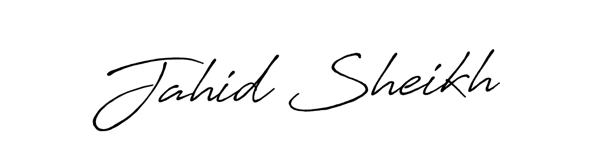 It looks lik you need a new signature style for name Jahid Sheikh. Design unique handwritten (Antro_Vectra_Bolder) signature with our free signature maker in just a few clicks. Jahid Sheikh signature style 7 images and pictures png