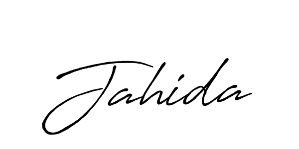 How to make Jahida name signature. Use Antro_Vectra_Bolder style for creating short signs online. This is the latest handwritten sign. Jahida signature style 7 images and pictures png