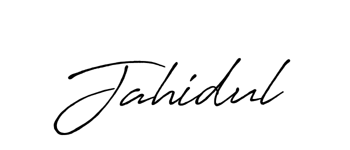 How to make Jahidul signature? Antro_Vectra_Bolder is a professional autograph style. Create handwritten signature for Jahidul name. Jahidul signature style 7 images and pictures png