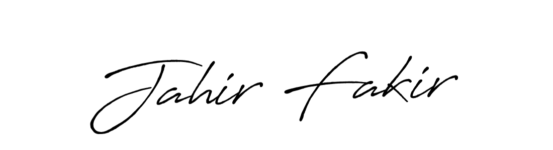 Make a beautiful signature design for name Jahir Fakir. With this signature (Antro_Vectra_Bolder) style, you can create a handwritten signature for free. Jahir Fakir signature style 7 images and pictures png