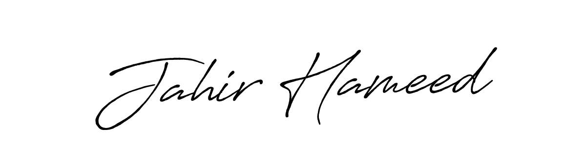 Design your own signature with our free online signature maker. With this signature software, you can create a handwritten (Antro_Vectra_Bolder) signature for name Jahir Hameed. Jahir Hameed signature style 7 images and pictures png