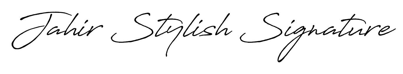Create a beautiful signature design for name Jahir Stylish Signature. With this signature (Antro_Vectra_Bolder) fonts, you can make a handwritten signature for free. Jahir Stylish Signature signature style 7 images and pictures png