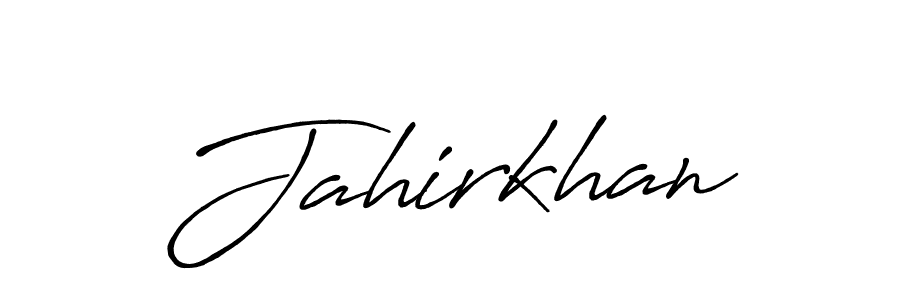 How to make Jahirkhan name signature. Use Antro_Vectra_Bolder style for creating short signs online. This is the latest handwritten sign. Jahirkhan signature style 7 images and pictures png