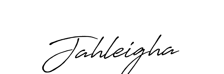 Use a signature maker to create a handwritten signature online. With this signature software, you can design (Antro_Vectra_Bolder) your own signature for name Jahleigha. Jahleigha signature style 7 images and pictures png