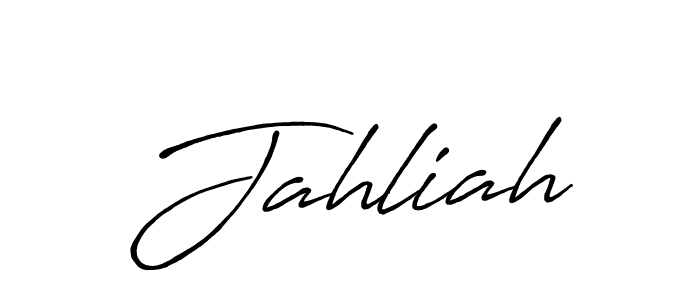 Create a beautiful signature design for name Jahliah. With this signature (Antro_Vectra_Bolder) fonts, you can make a handwritten signature for free. Jahliah signature style 7 images and pictures png