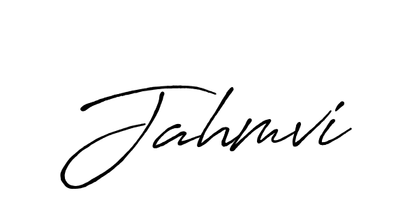 Make a beautiful signature design for name Jahmvi. With this signature (Antro_Vectra_Bolder) style, you can create a handwritten signature for free. Jahmvi signature style 7 images and pictures png