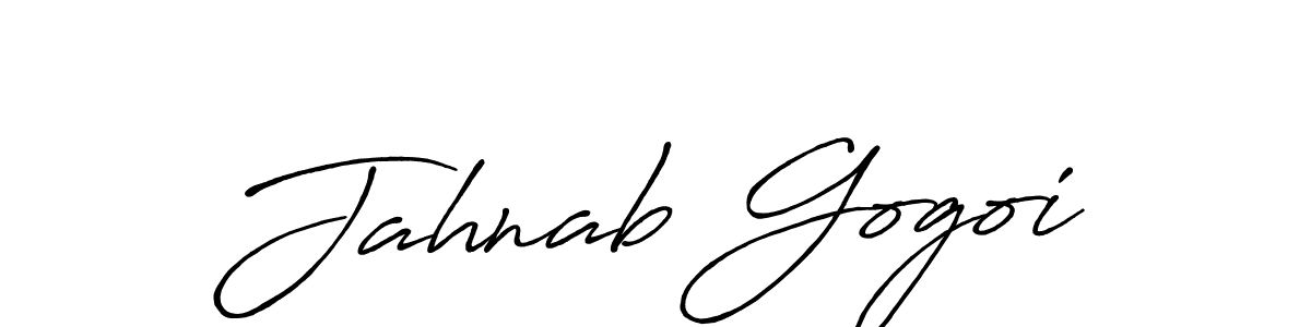 Use a signature maker to create a handwritten signature online. With this signature software, you can design (Antro_Vectra_Bolder) your own signature for name Jahnab Gogoi. Jahnab Gogoi signature style 7 images and pictures png