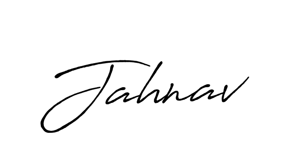 Design your own signature with our free online signature maker. With this signature software, you can create a handwritten (Antro_Vectra_Bolder) signature for name Jahnav. Jahnav signature style 7 images and pictures png