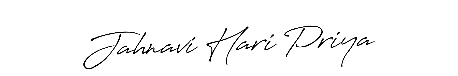 Jahnavi Hari Priya stylish signature style. Best Handwritten Sign (Antro_Vectra_Bolder) for my name. Handwritten Signature Collection Ideas for my name Jahnavi Hari Priya. Jahnavi Hari Priya signature style 7 images and pictures png