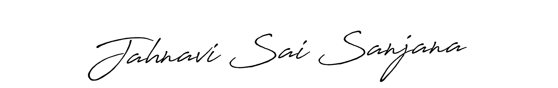 You should practise on your own different ways (Antro_Vectra_Bolder) to write your name (Jahnavi Sai Sanjana) in signature. don't let someone else do it for you. Jahnavi Sai Sanjana signature style 7 images and pictures png