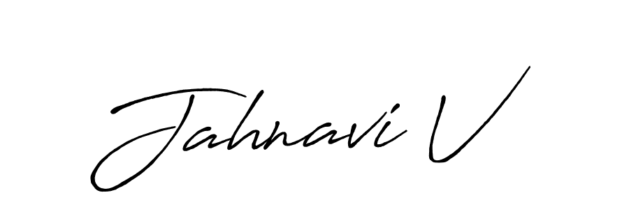 How to Draw Jahnavi V signature style? Antro_Vectra_Bolder is a latest design signature styles for name Jahnavi V. Jahnavi V signature style 7 images and pictures png