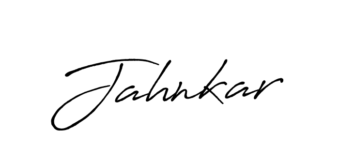 How to make Jahnkar name signature. Use Antro_Vectra_Bolder style for creating short signs online. This is the latest handwritten sign. Jahnkar signature style 7 images and pictures png