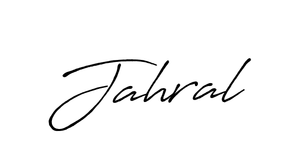 You should practise on your own different ways (Antro_Vectra_Bolder) to write your name (Jahral) in signature. don't let someone else do it for you. Jahral signature style 7 images and pictures png