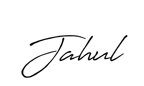 Jahul stylish signature style. Best Handwritten Sign (Antro_Vectra_Bolder) for my name. Handwritten Signature Collection Ideas for my name Jahul. Jahul signature style 7 images and pictures png