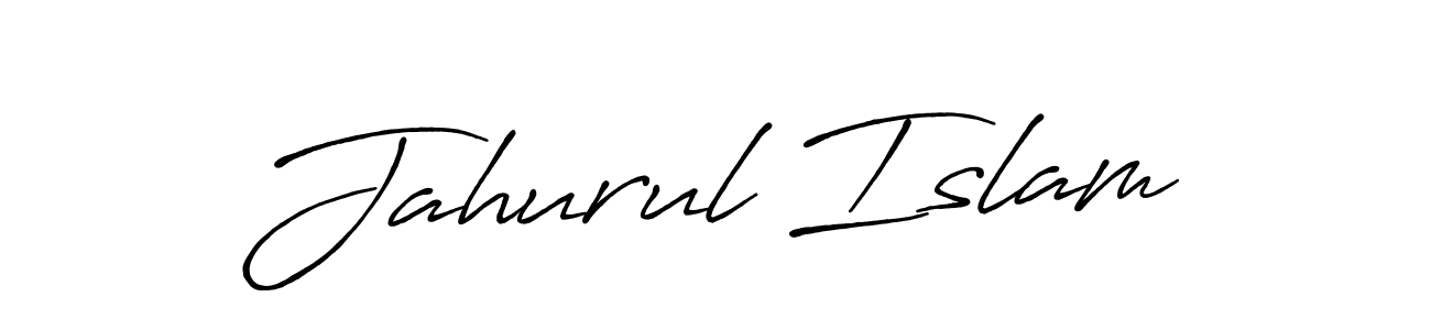 Create a beautiful signature design for name Jahurul Islam. With this signature (Antro_Vectra_Bolder) fonts, you can make a handwritten signature for free. Jahurul Islam signature style 7 images and pictures png